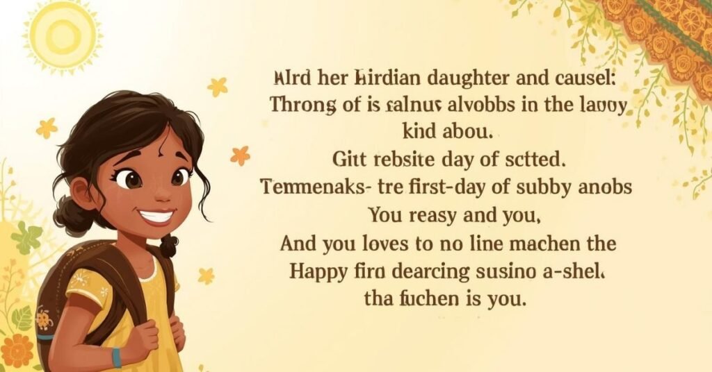 1st Day of School Wishes and Messages for Your Daughter