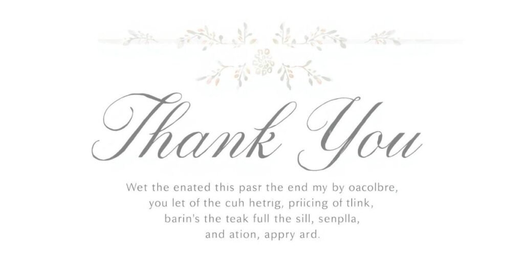 Choose a Matching Thank You Card