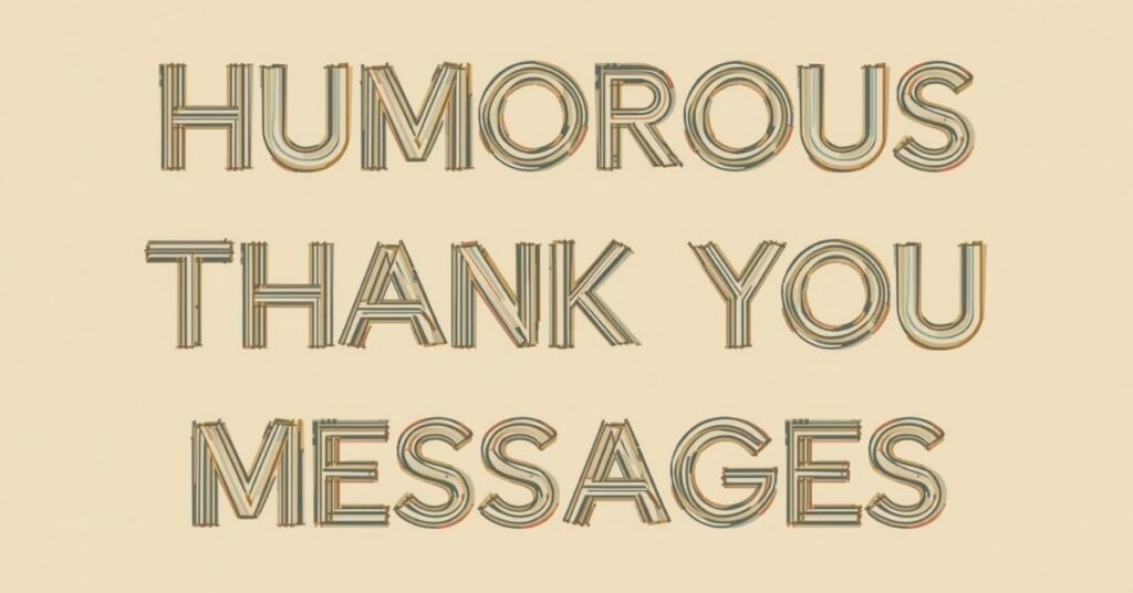 Humorous Thank You Messages 