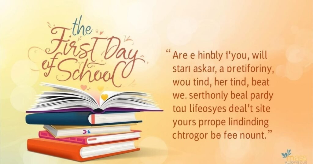 Inspirational and Encouraging First Day of School Quotes