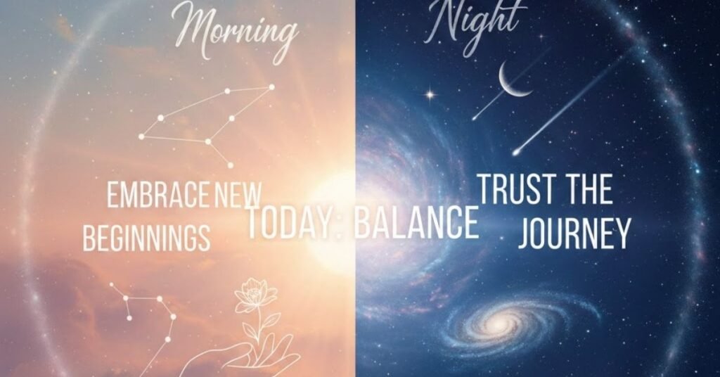 Morning vs Night Universe Message for Me Today
