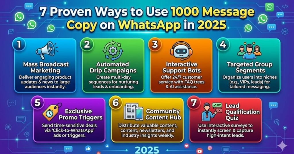 7 Proven Ways to Use 1000 Message Copy on WhatsApp in 2025