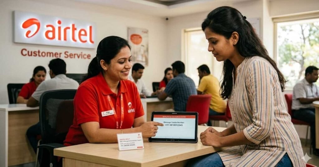 Airtel Customer Care Help for Message Centre Number Issues