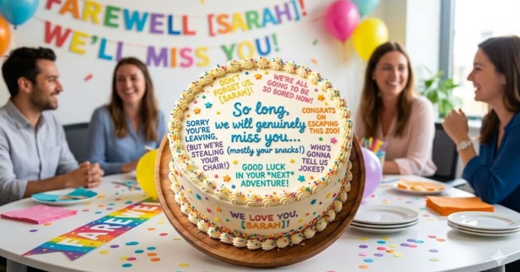 Funny Farewell Cake Messages