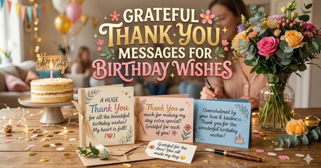 Grateful Thank You Messages for Birthday Wishes