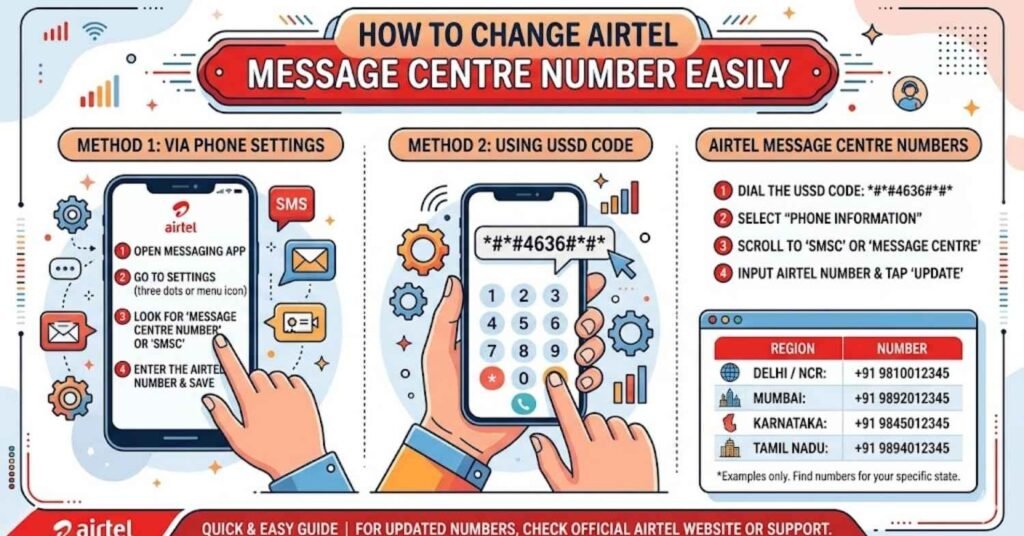 How to Change Airtel Message Centre Number Easily