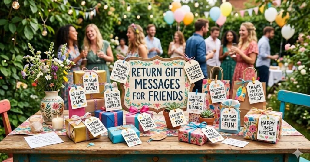 Return Gift Messages for Friends