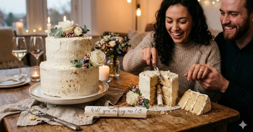 Secret Message Cake for Proposal