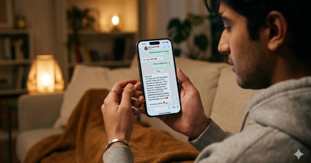 Sorry WhatsApp Message for Girlfriend Romantic Apology Texts