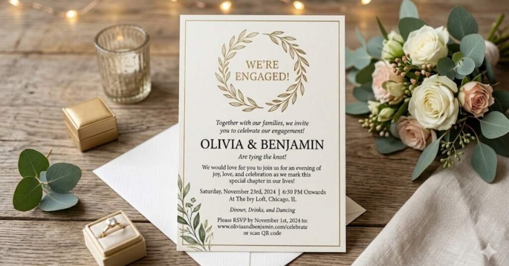 Engagement Party Invitation Wording by Couple