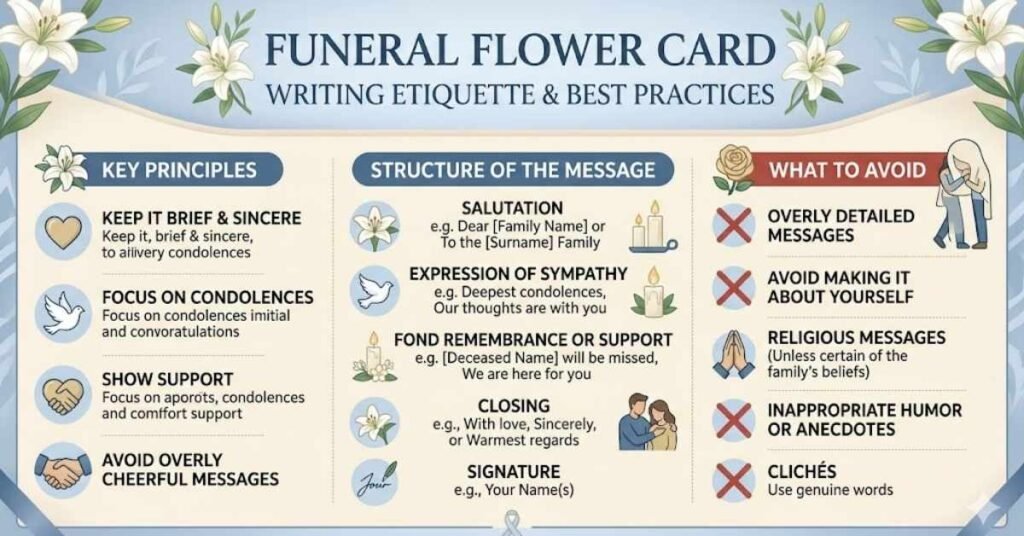 Funeral Flower Card Writing Etiquette and Best Practices