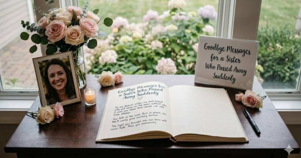 Goodbye Messages for a Sister Who Passed Away Suddenly