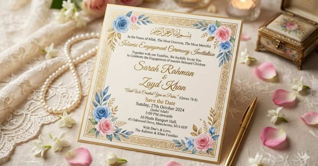 Islamic Engagement Invitation Message