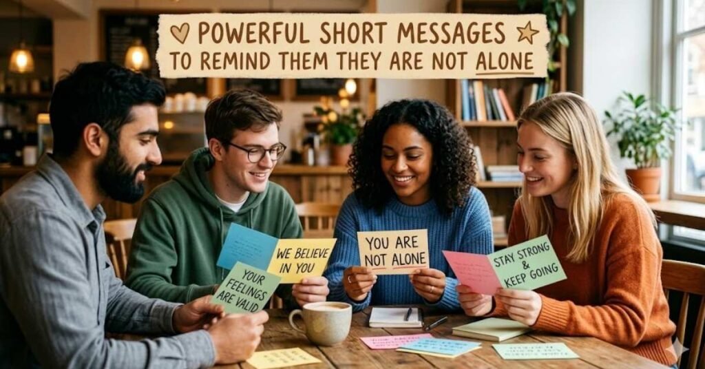 Powerful Short Messages to Remind Them They Are Not Alone