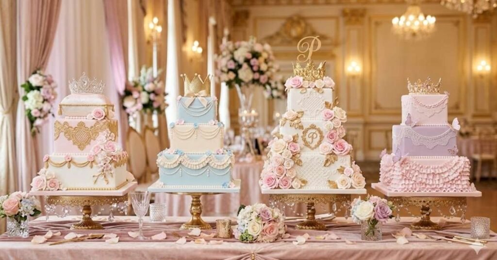 Princess Style Square Cake Designs