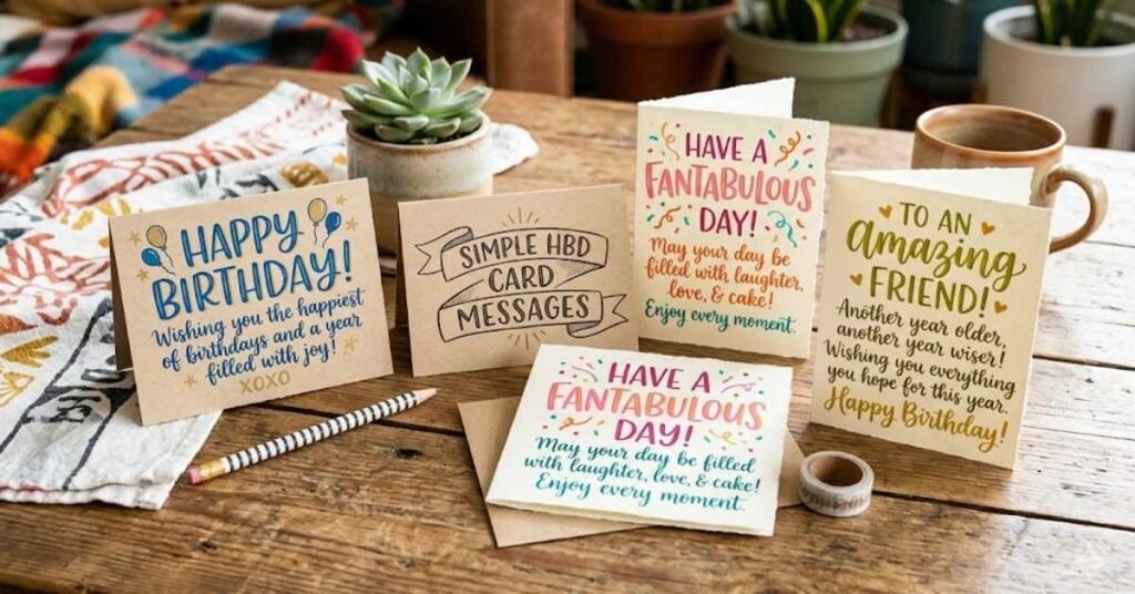 Simple HBD Card Messages