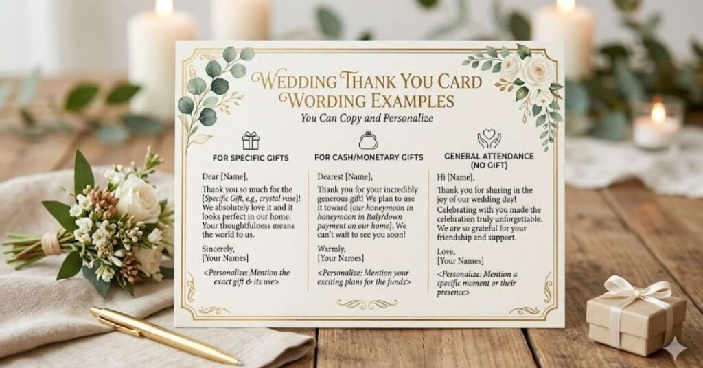 Wedding Thank You Card Wording Examples You Can Copy and Personalize