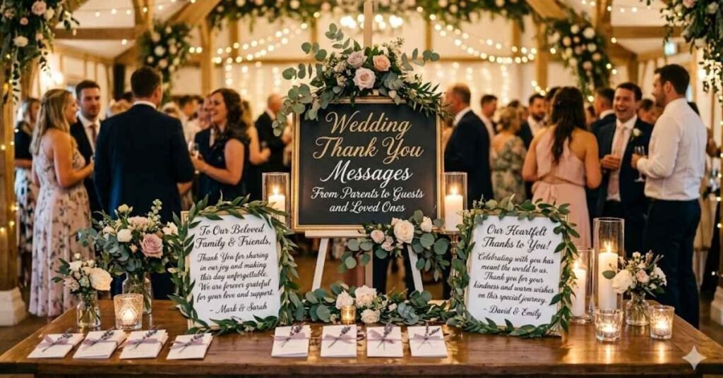 Wedding Thank You Messages From Parents to Guests and Loved Ones