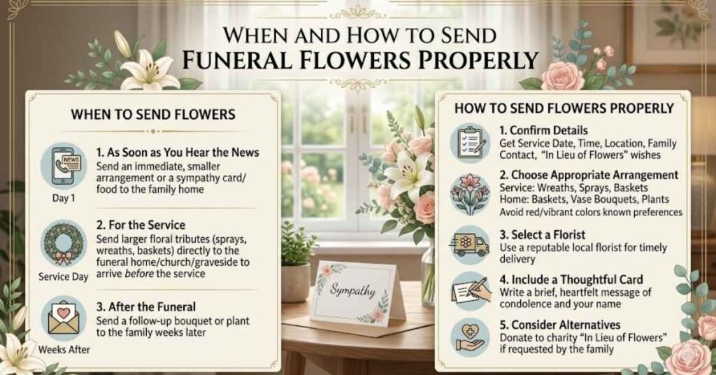 When and How to Send Funeral Flowers Properly