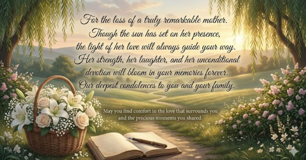 Condolence Messages for the Loss of a Mother