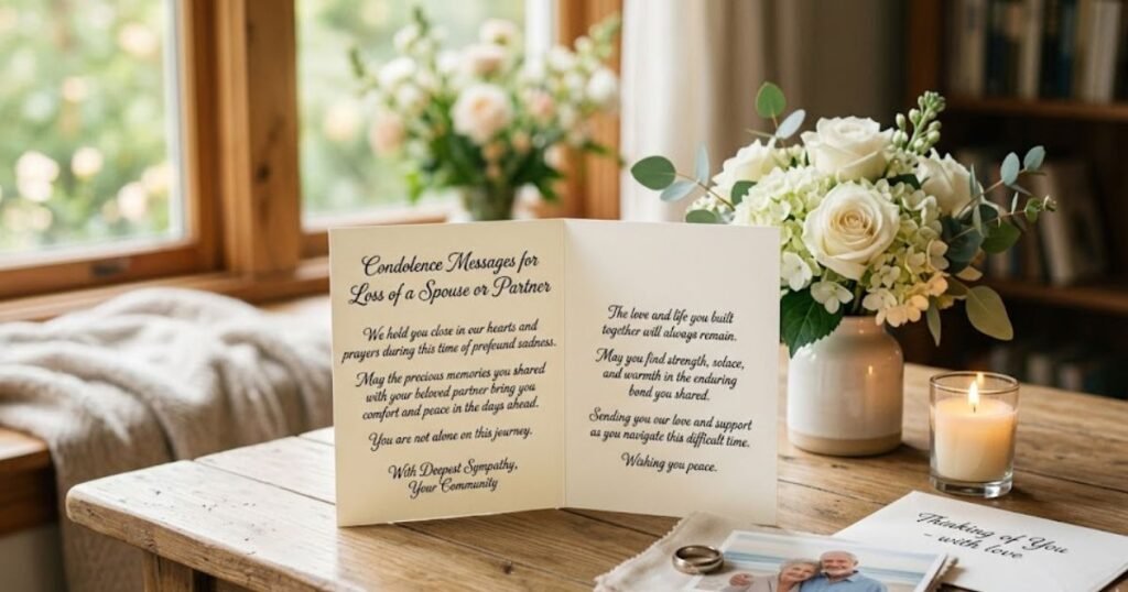 Condolence Messages for the Loss of a Spouse or Partner