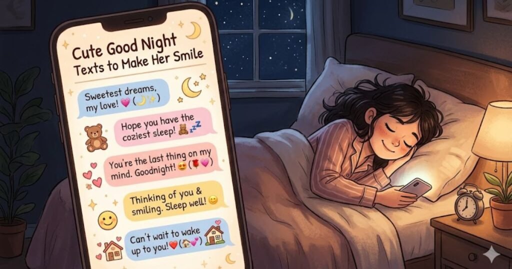 Cute Good Night Texts to Make Her Smile
