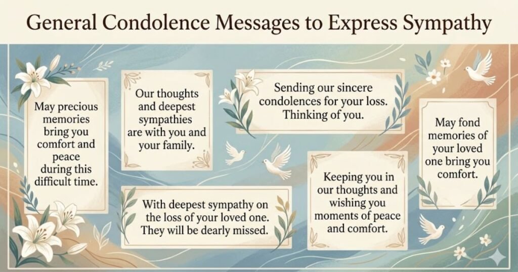 General Condolence Messages to Express Sympathy