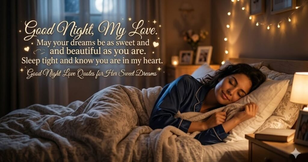 Good Night Love Quotes for Her Sweet Dreams