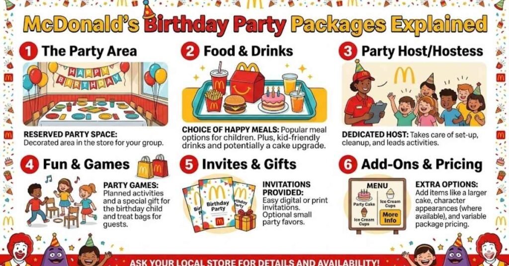 McDonald’s Birthday Party Packages Explained