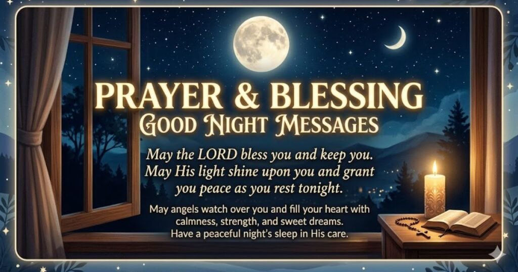 Prayer and Blessing Good Night Messages