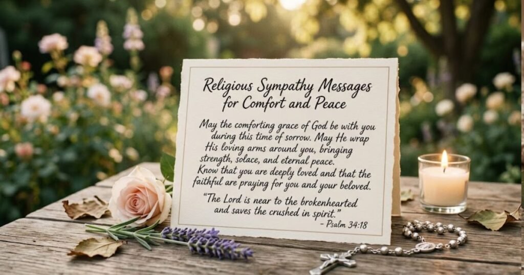 Religious Sympathy Messages for Comfort and Peace
