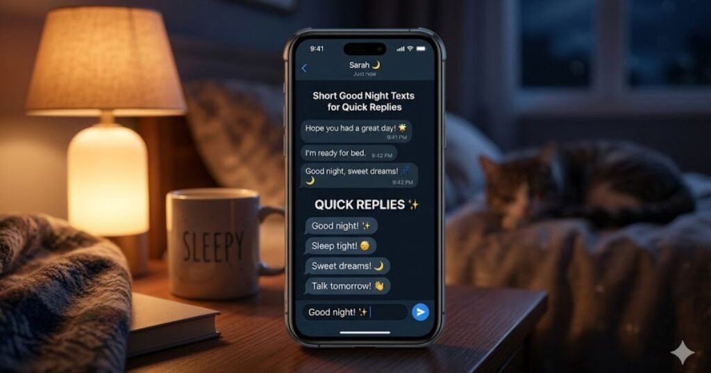 Short Good Night Texts for Quick Replies