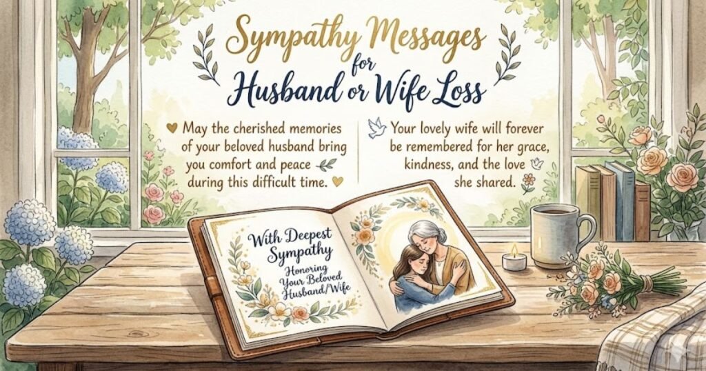 Sympathy Messages for Husband or Wife Loss