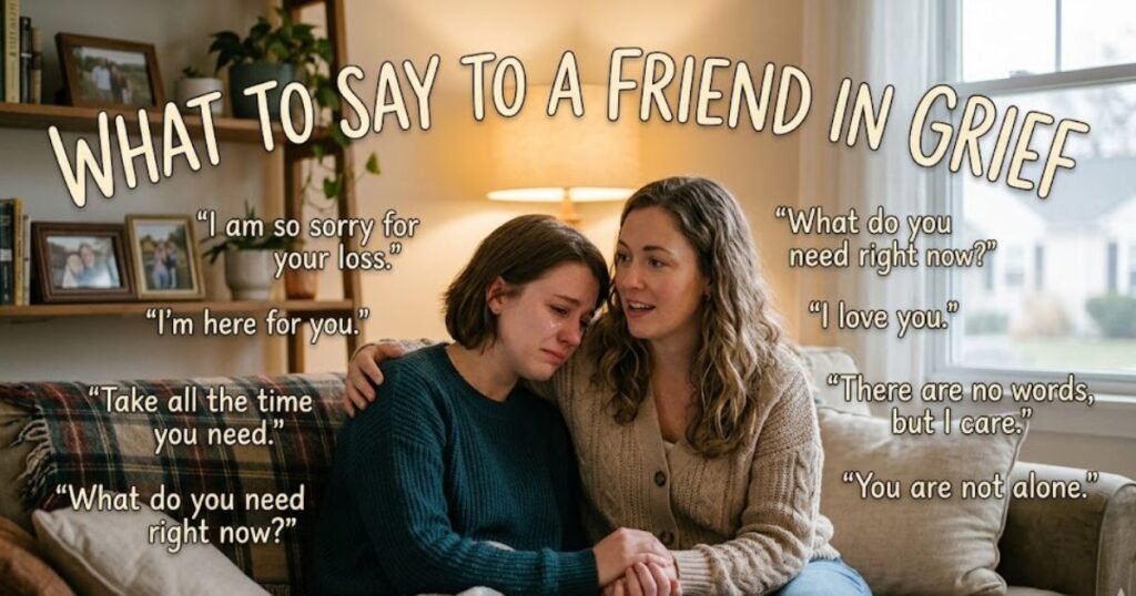 What to Say to a Friend in Grief