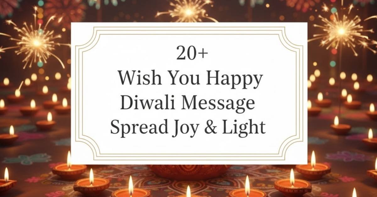 20+ Wish You Happy Diwali Message Spread Joy & Light