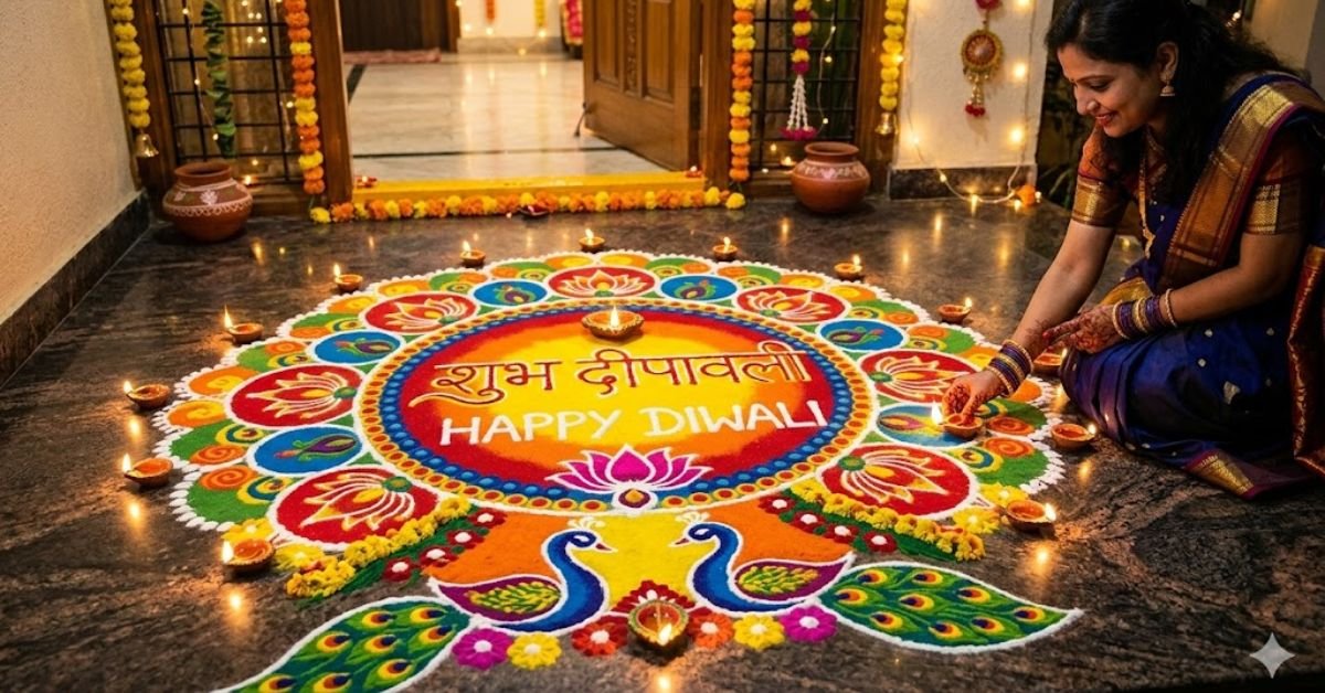 Rangoli with Message