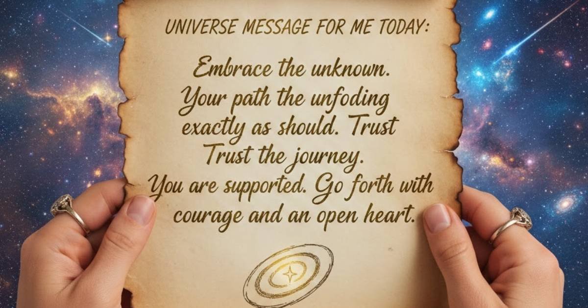 Universe Message for Me Today