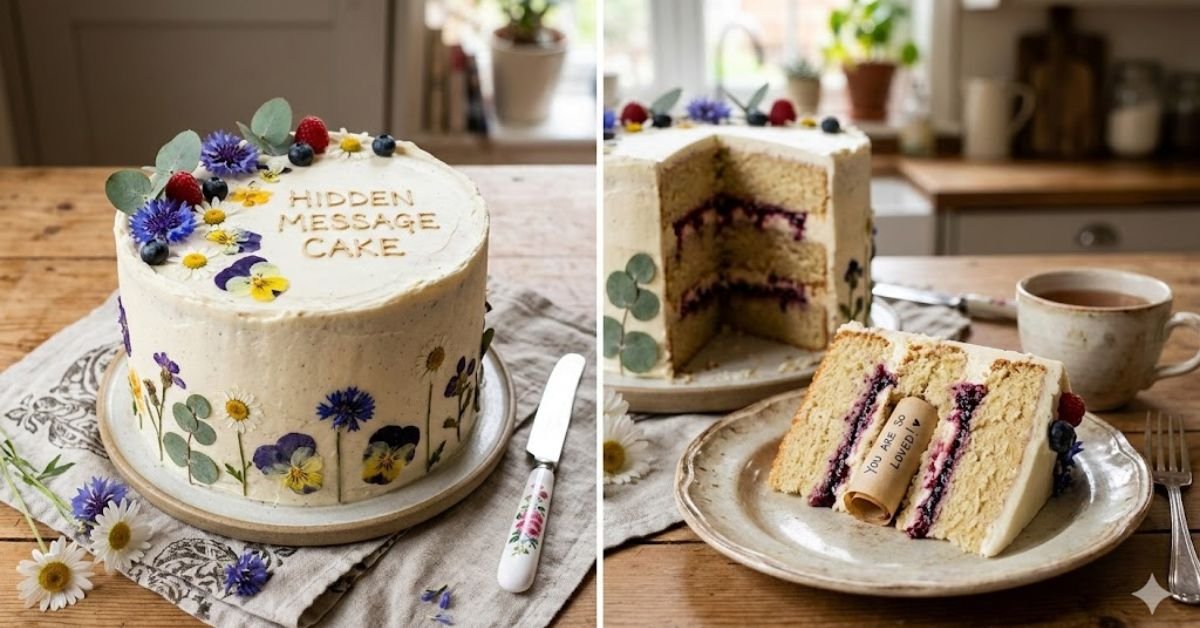 hidden message cake