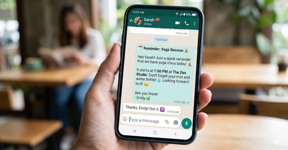 whatsapp reminder message