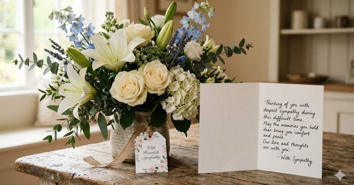 sympathy message for flowers