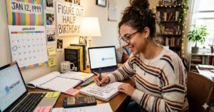 figure out half birthday
