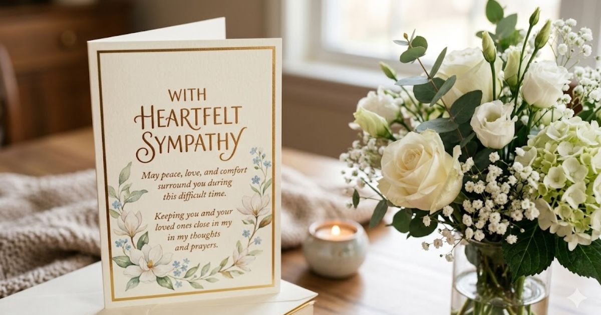 heartfelt sympathy message