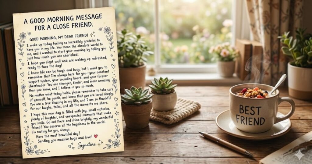 Long Good Morning Paragraphs For Close Friends