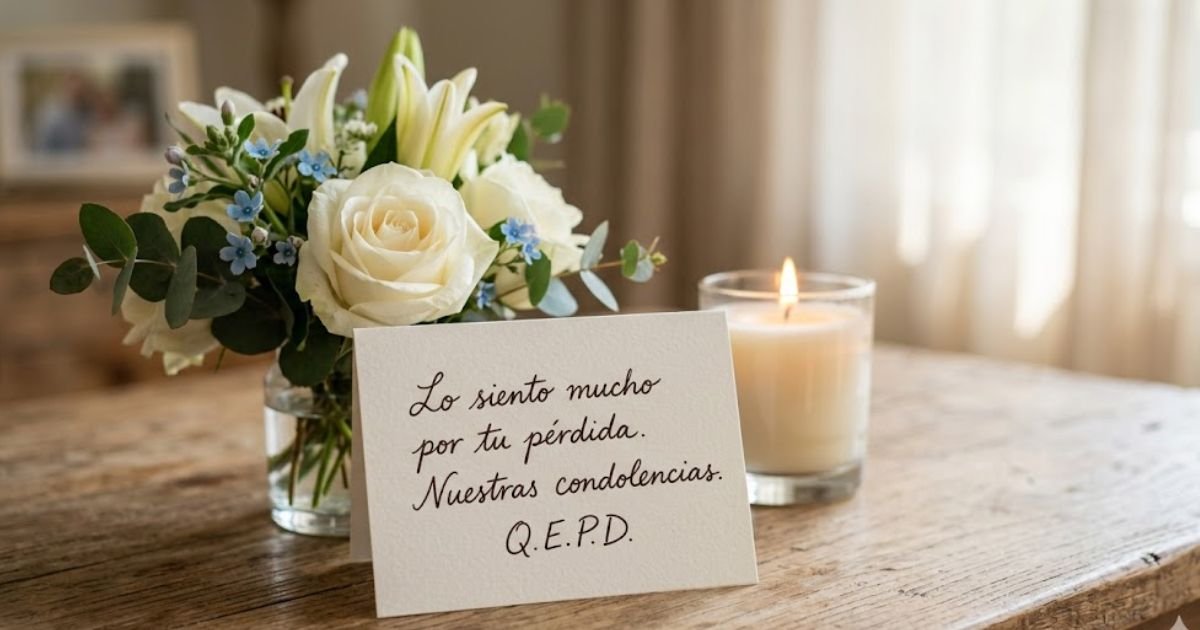 short condolence message in spanish